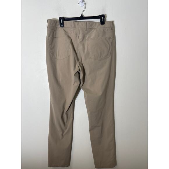 Men's Mobley and Sons Khaki Commuter Pants Sz 34 with 33.5 Inseam - Picture 2 of 2
